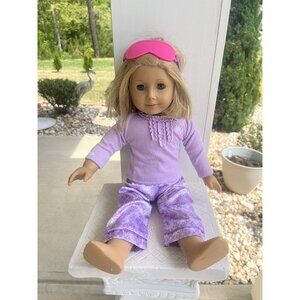 American Girl Doll Kit Kittredge With Purple Pajama Set 2008